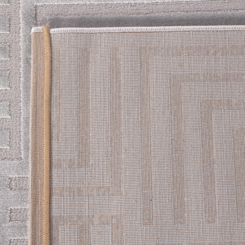 Sahara Vloerkleed – Zilver – Minimalistisch Rasterpatroon – Tijdloos Design