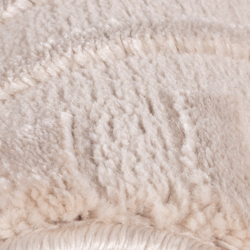 Sahara Vloerkleed – Beige – Diagonaal Lijnenspel – Laagpolig & Modern