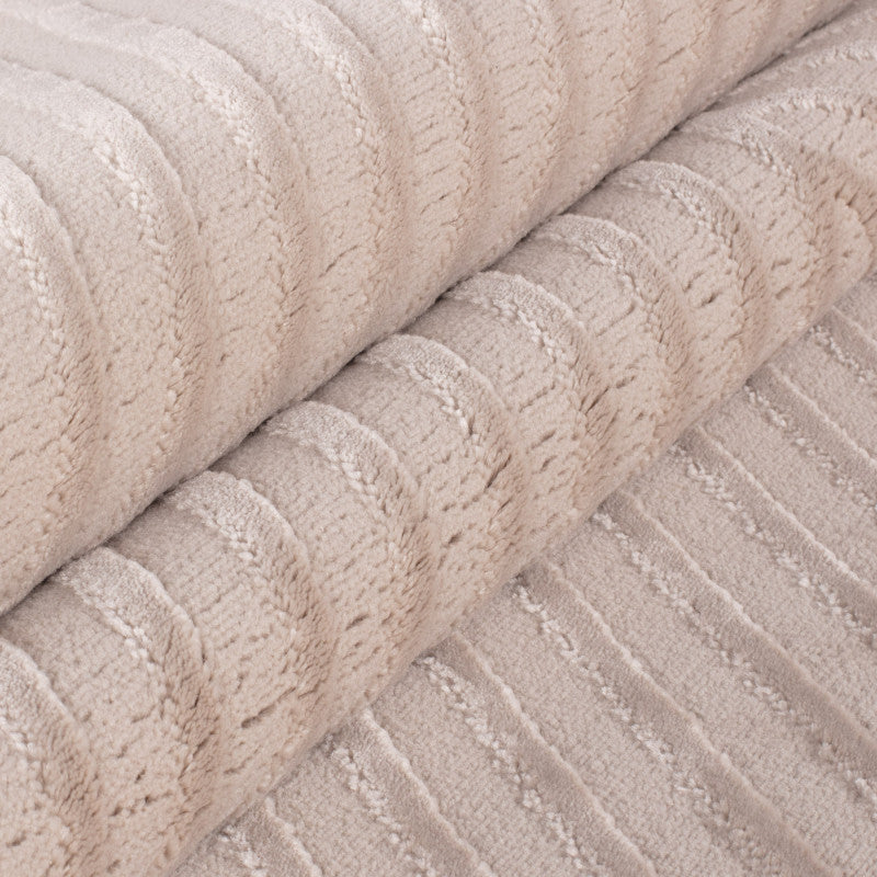 Sahara Vloerkleed – Beige – Diagonaal Lijnenspel – Laagpolig & Modern