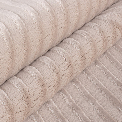 Sahara Vloerkleed – Beige – Diagonaal Lijnenspel – Laagpolig & Modern