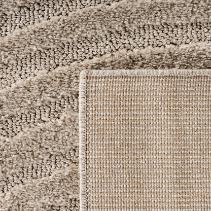 Art Vloerkleed – Japandi – Boogpatroon – Modern & Laagpolig – Beige/Bruin