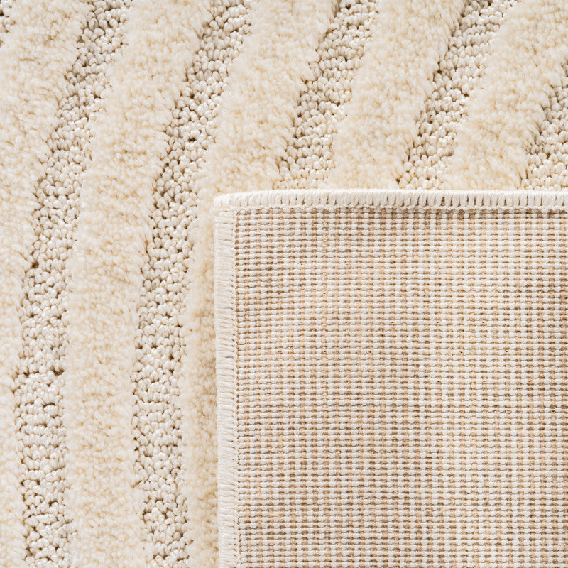 Art Vloerkleed – Japandi – Boogpatroon – Modern & Laagpolig – Creme/Beige
