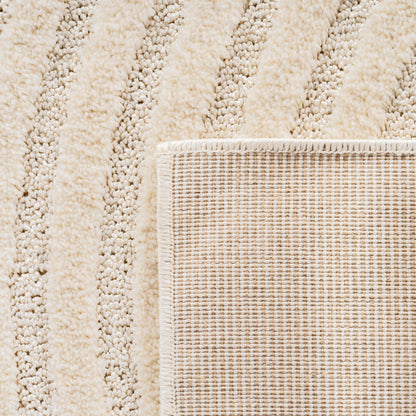 Art Vloerkleed – Japandi – Boogpatroon – Modern & Laagpolig – Creme/Beige