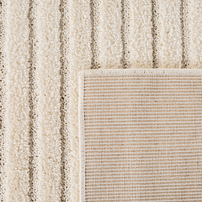 Art Vloerkleed – Japandi – Blokpatroon – Modern & Laagpolig – Creme/Beige