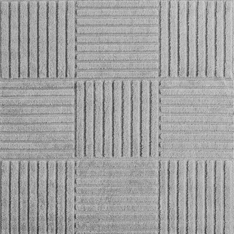 Art Vloerkleed – Japandi – Blokpatroon – Modern & Laagpolig – Grijs