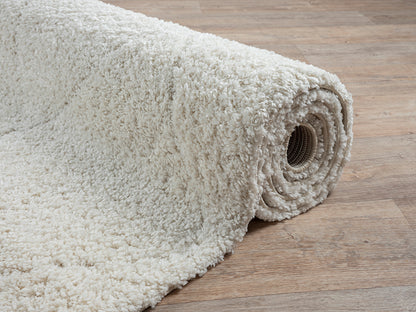 Ideal Shaggy Vloerkleed – Cream – Berber Ruitpatroon – Hoogpolig Vloerkleed