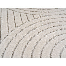 Nova – Vloerkleed Siena Creme – Binnen En Buiten Vloerkleed – Laagpolig – Japandi stijl