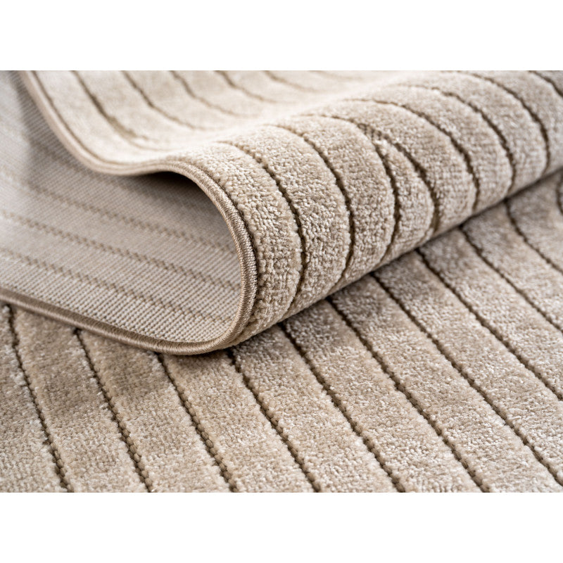 Nova – Vloerkleed Siena Beige – Binnen En Buiten Vloerkleed – Laagpolig – Japandi stijl