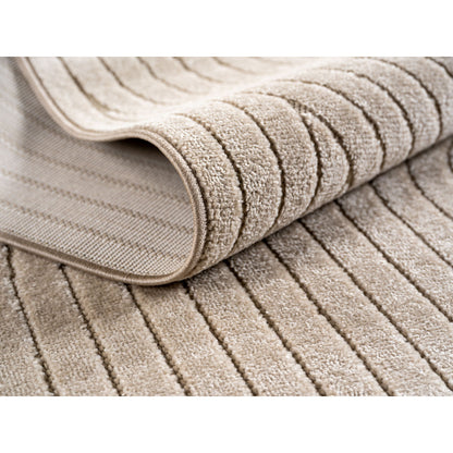 Nova – Vloerkleed Siena Beige – Binnen En Buiten Vloerkleed – Laagpolig – Japandi stijl