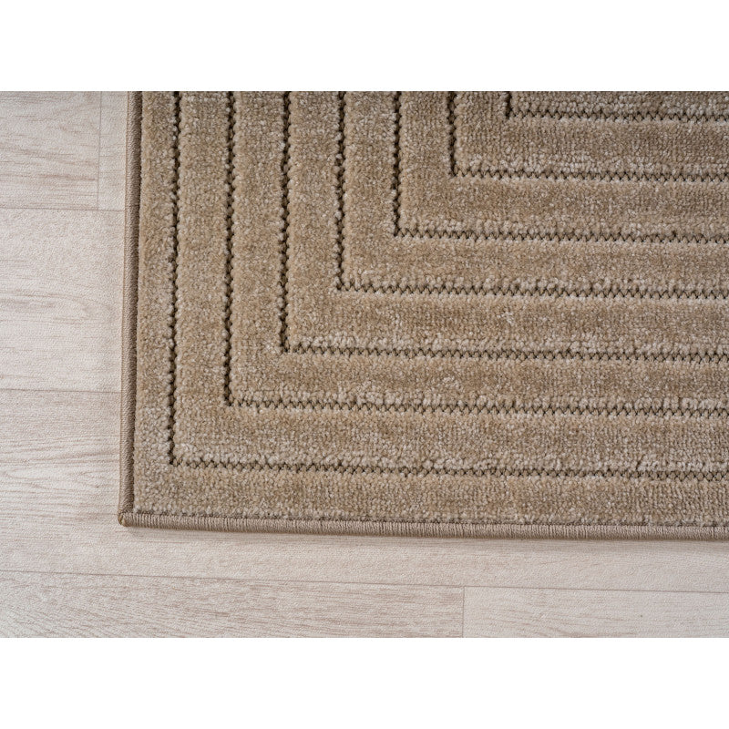 Nova – Vloerkleed Oslo Beige – Binnen En Buiten vloerkleed – Laagpolig – Japandi stijl