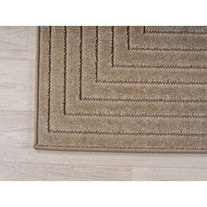 Nova – Vloerkleed Oslo Beige – Binnen En Buiten vloerkleed – Laagpolig – Japandi stijl
