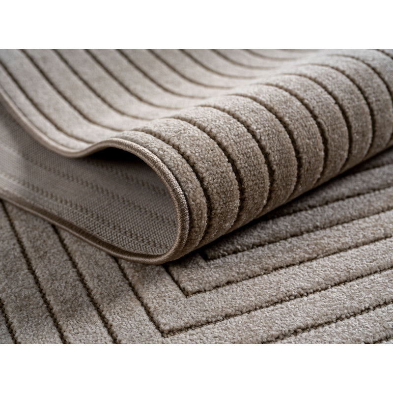 Nova – Vloerkleed Oslo Beige – Binnen En Buiten vloerkleed – Laagpolig – Japandi stijl