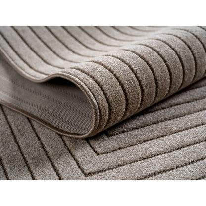 Nova – Vloerkleed Oslo Beige – Binnen En Buiten vloerkleed – Laagpolig – Japandi stijl