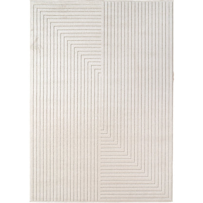 Nova – Vloerkleed Oslo Creme – Binnen En Buiten vloerkleed – Laagpolig – Japandi stijl