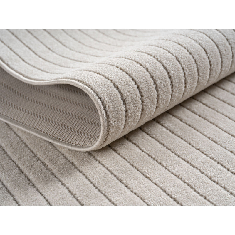 Nova – Vloerkleed Oslo Creme – Binnen En Buiten vloerkleed – Laagpolig – Japandi stijl