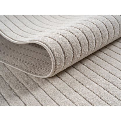 Nova – Vloerkleed Oslo Creme – Binnen En Buiten vloerkleed – Laagpolig – Japandi stijl