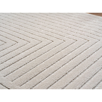 Nova – Vloerkleed Oslo Creme – Binnen En Buiten vloerkleed – Laagpolig – Japandi stijl