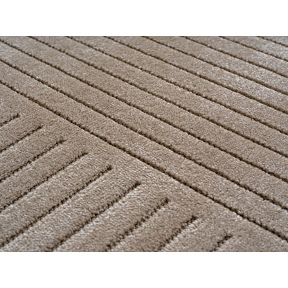 Nova – Vloerkleed Oslo Beige – Binnen En Buiten vloerkleed – Laagpolig – Japandi stijl