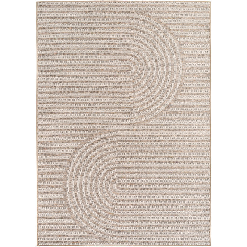 Desert – Japandi Structuur Beige – Binnen en Buiten – Laagpolig Vloerkleed