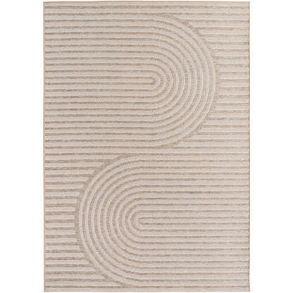 Desert – Japandi Structuur Beige – Binnen en Buiten – Laagpolig Vloerkleed