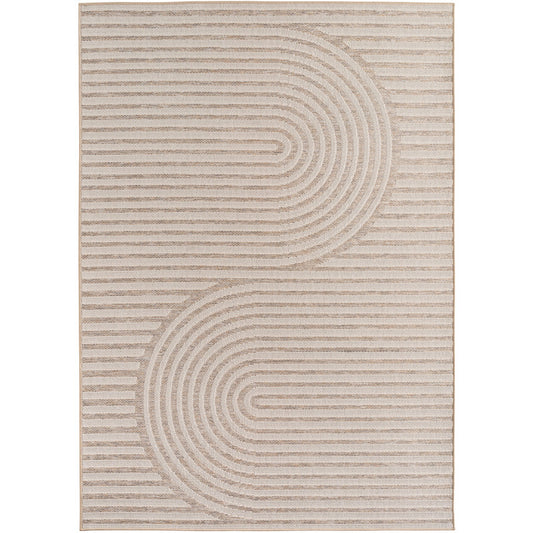 Desert – Japandi Structuur Beige – Binnen en Buiten – Laagpolig Vloerkleed