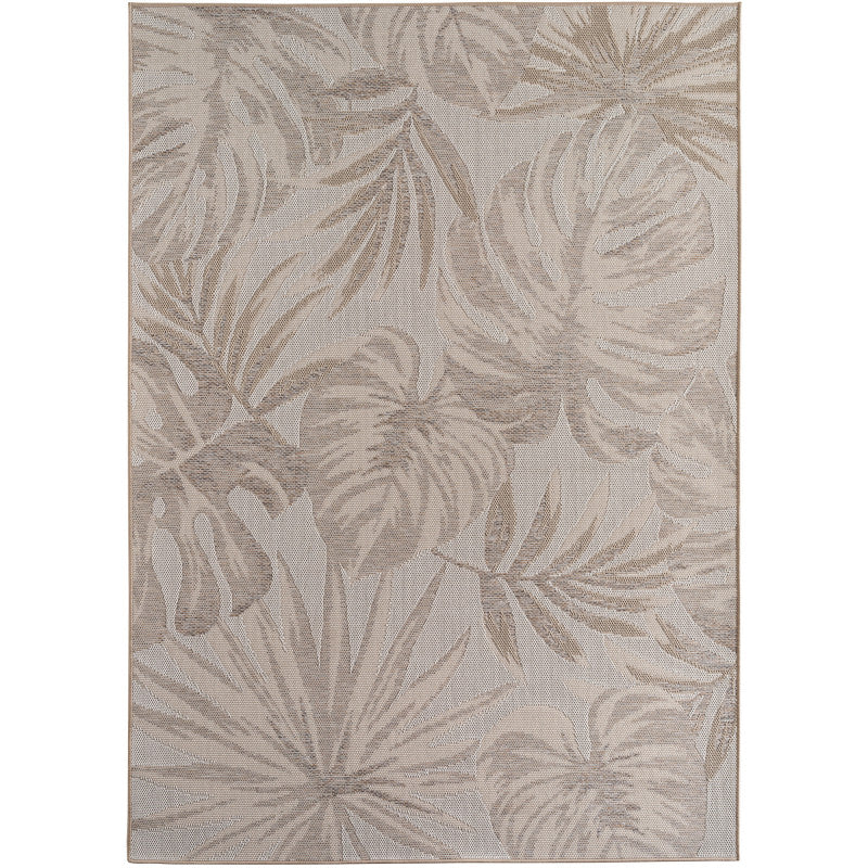 Desert – Bladmotief Beige – Binnen & Buiten Vloerkleed – Laagpolig