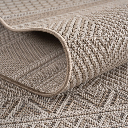 Desert – Bladmotief Beige – Binnen & Buiten Vloerkleed – Laagpolig