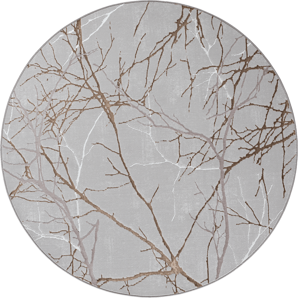 Creation Vloerkleed – Grijs – Takken Design – Laagpolig Vloerkleed