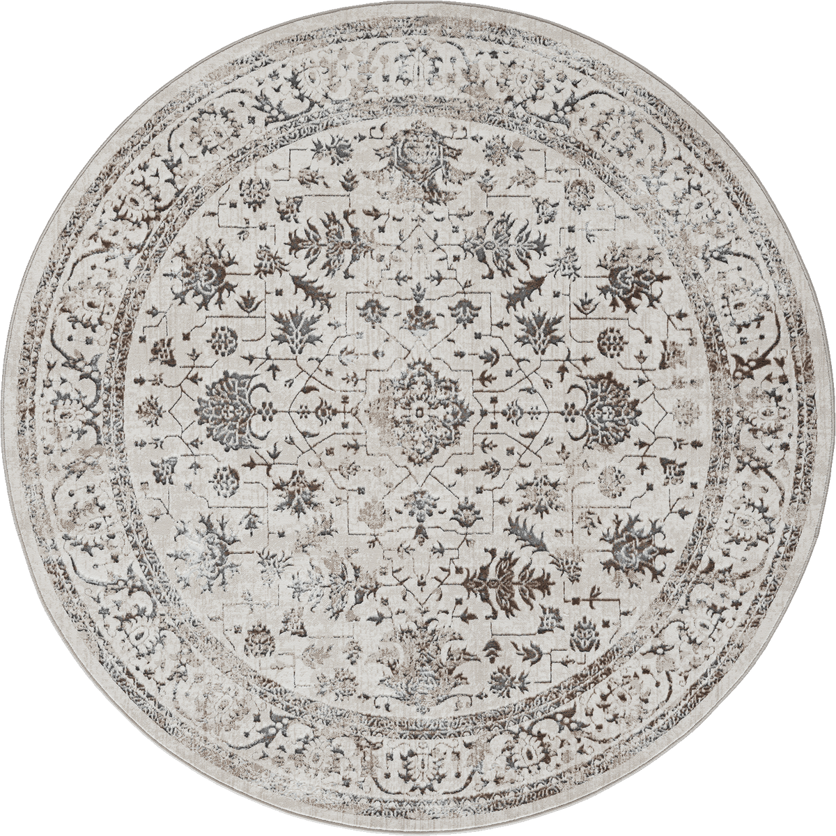 Creation Vloerkleed – Cream – Vintage Oosters Design – Laagpolig Vloerkleed