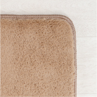 Joy vloerkleed – Beige – Effen laagpolig vloerkleed – zacht en met glans