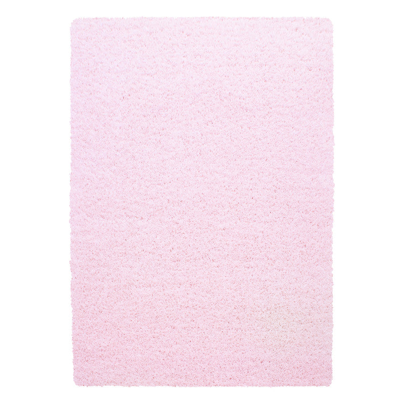 Mila Vloerkleed – Roze – Hoogpolig & Effen
