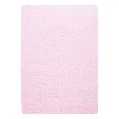 Mila Vloerkleed – Roze – Hoogpolig & Effen