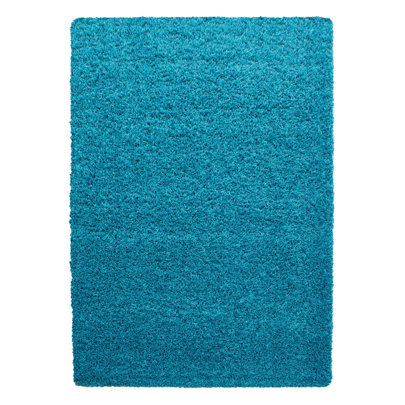 Mila Vloerkleed – Aqua – Hoogpolig & Effen
