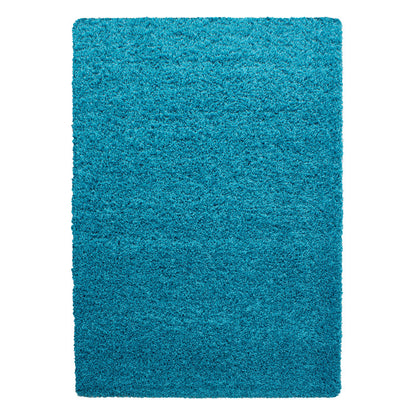 Mila Vloerkleed – Aqua – Hoogpolig & Effen
