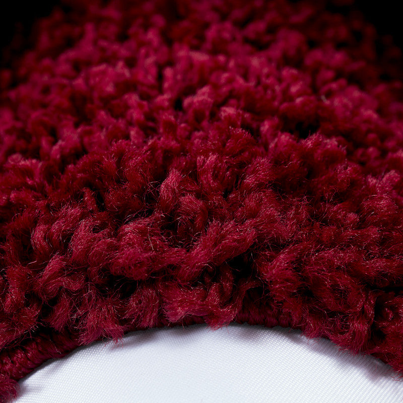 Mila Vloerkleed – Kader Rood – Hoogpolig & Zacht