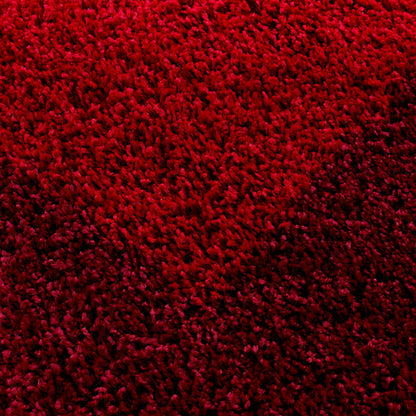 Mila Vloerkleed – Kader Rood – Hoogpolig & Zacht
