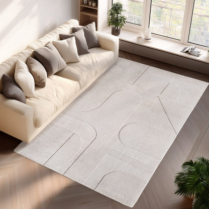Pompei Seta Ivory – Japandi Stijl – Laagpolig Vloerkleed