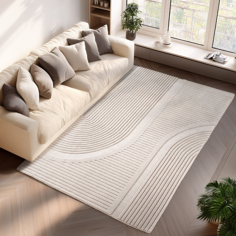 Pompei Arco Ivory – Booglijn Details – Laagpolig Vloerkleed