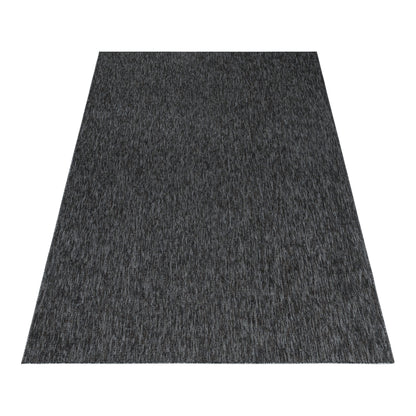 Nizza Vloerkleed – Antraciet – Laagpolig & Effen Design