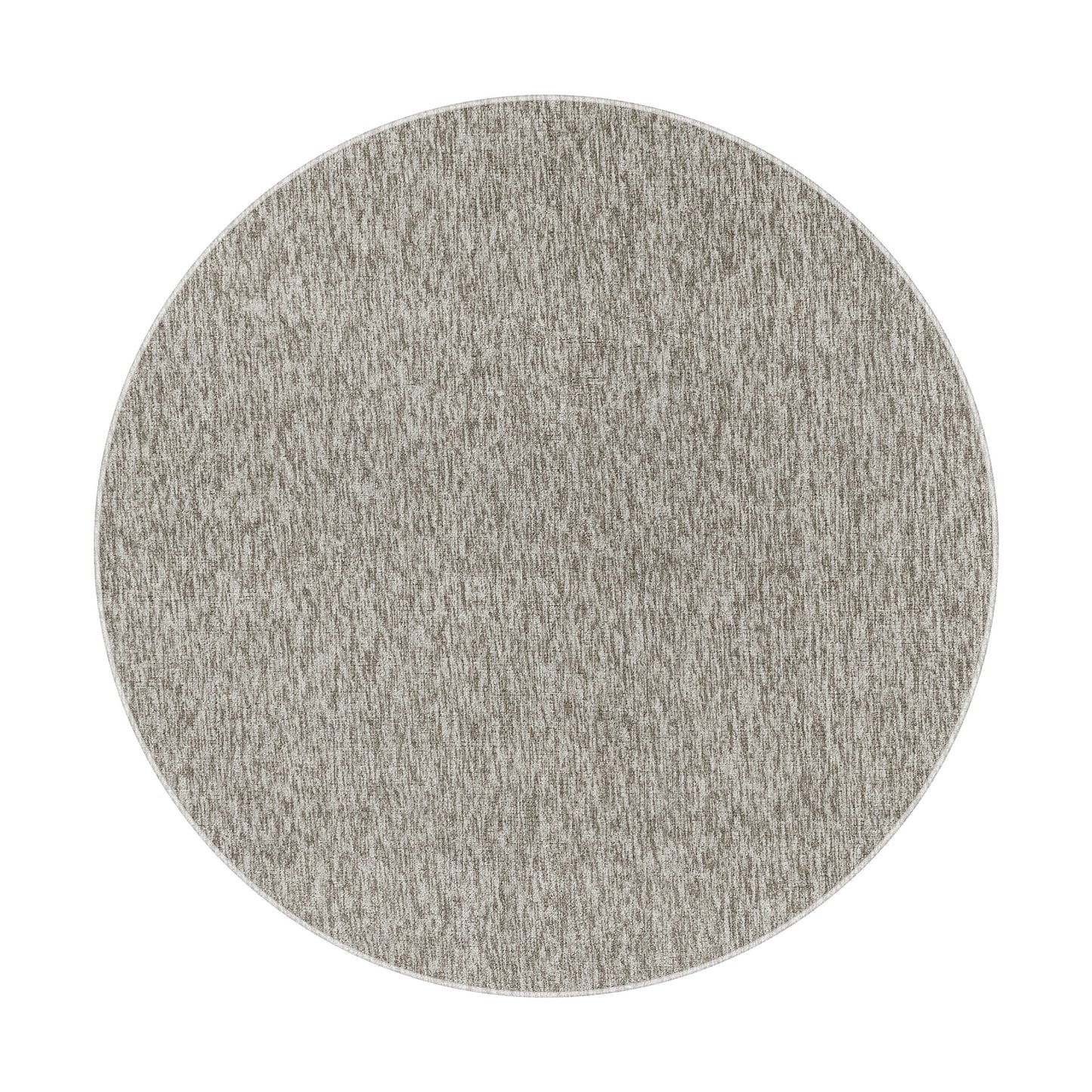 Nizza rond Vloerkleed – Beige – Laagpolig & Effen Design