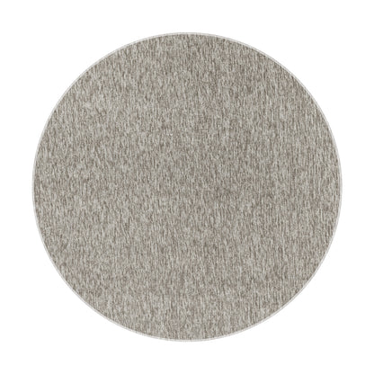 Nizza rond Vloerkleed – Beige – Laagpolig & Effen Design