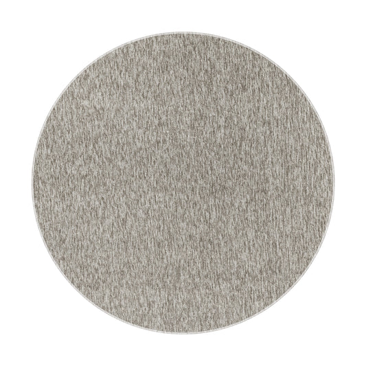 Nizza rond Vloerkleed – Beige – Laagpolig & Effen Design