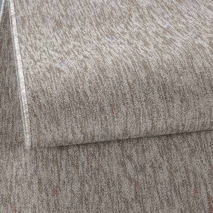 Nizza rond Vloerkleed – Beige – Laagpolig & Effen Design