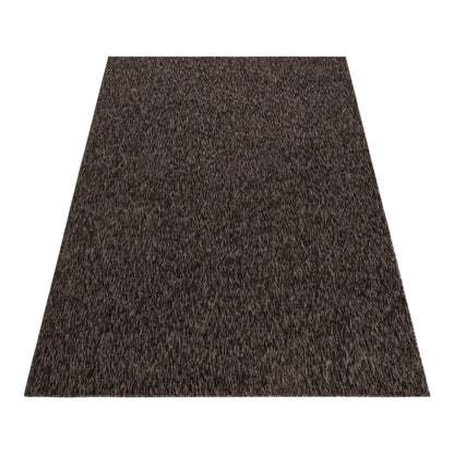 Nizza Vloerkleed – Bruin – Laagpolig & Effen Design