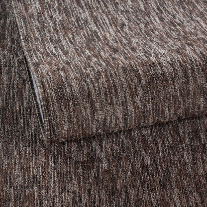 Nizza Vloerkleed – Bruin – Laagpolig & Effen Design