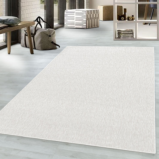Nizza Vloerkleed – Creme – Laagpolig & Effen Design