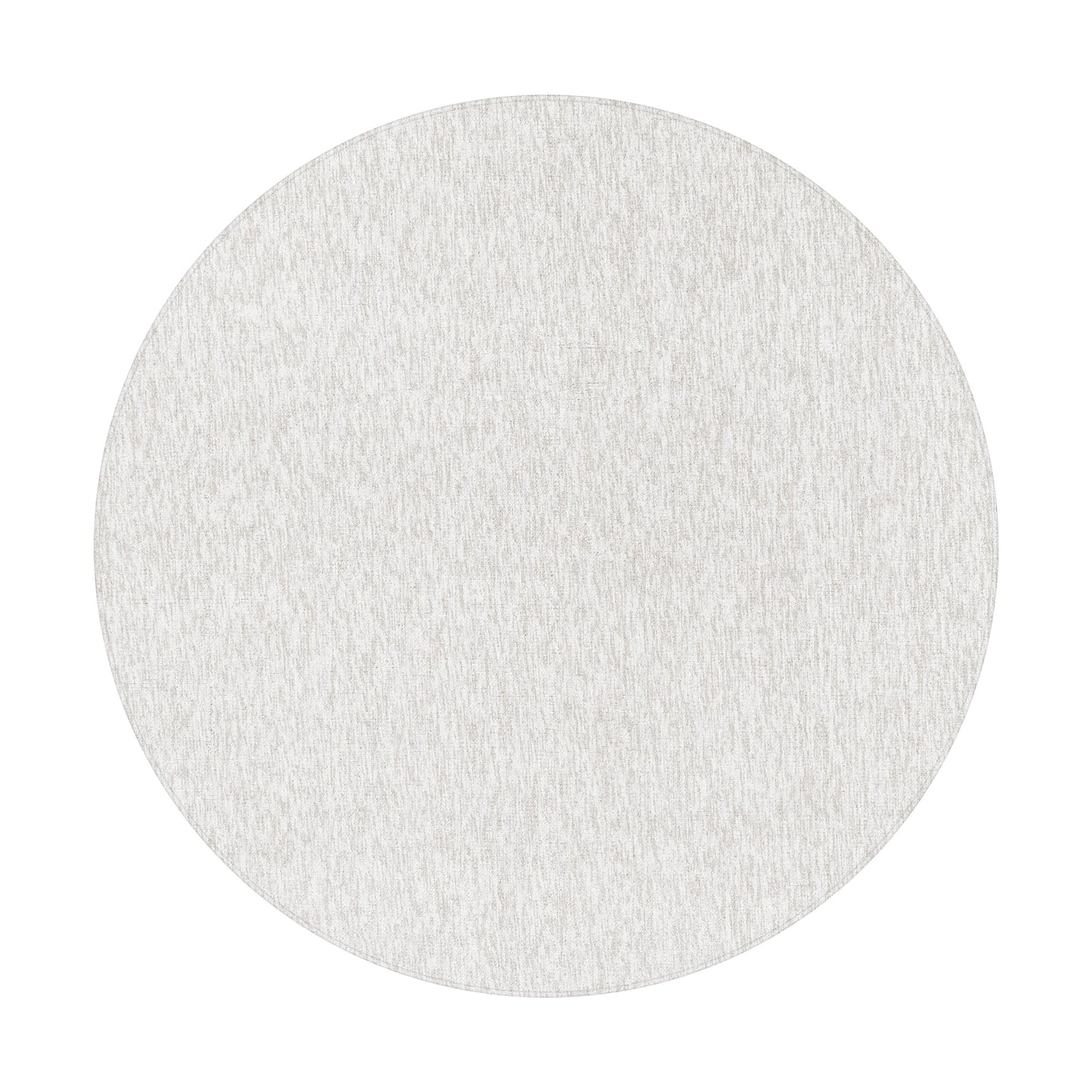 Nizza Rond Vloerkleed – Creme – Laagpolig & Effen Design