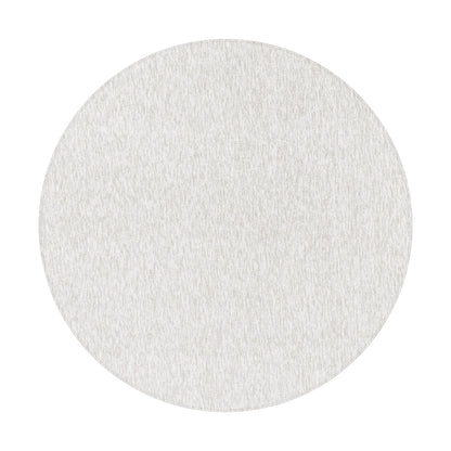 Nizza Rond Vloerkleed – Creme – Laagpolig & Effen Design