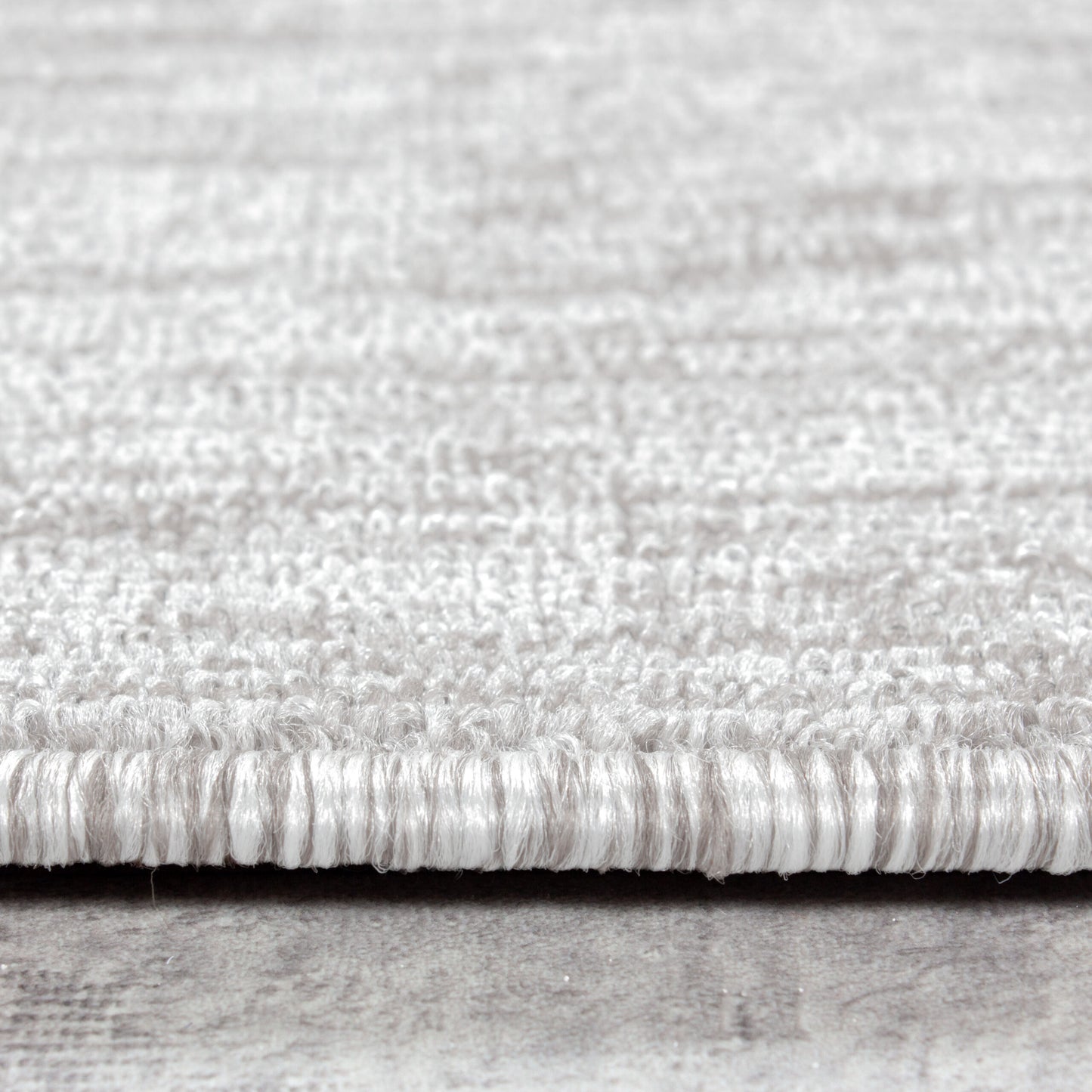 Nizza Rond Vloerkleed – Creme – Laagpolig & Effen Design