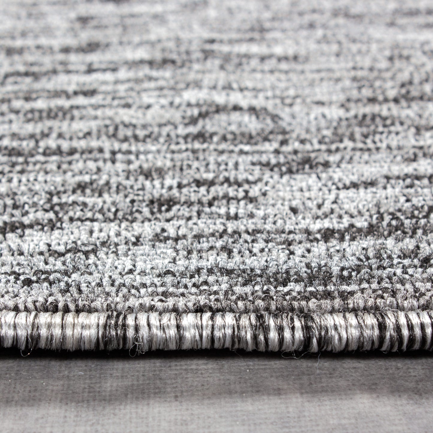 Nizza Rond Vloerkleed – Grijs – Laagpolig & Effen Design